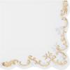 PARTYDECO Servietten 33x33cm SP33-103-008 weiss/gold 12 Stück