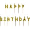 PARTYDECO Kerzen Happy Birthday SCS-13-019 gold