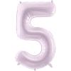 PARTYDECO Folienballon Ziffer 5 72cm FB230G-5-014 lila