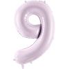 PARTYDECO Folienballon Ziffer 9 72cm FB230G-9-014 lila