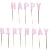 PARTYDECO Kerzen Happy Birthday SCS-13-014 lila