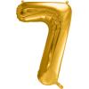 PARTYDECO Folienballon Ziffer 7 86cm FB1M-7-019 gold