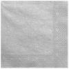 PARTYDECO Servietten 33x33cm SP33-1-018ME silber 20 Stück