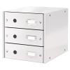 LEITZ Schubladenb. Click&Store weiss 60480001 3 Fächer 286x282x358mm