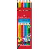 FABER-CASTELL Radierbare Farbstifte GRIP 116613 dreikant, 10 Farben