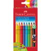 FABER-CASTELL Farbstifte Jumbo GRIP 280921 8 Farben/Bleistift/Namens.