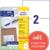 AVERY ZWECKFORM Universaletiketten 210x148mm 6176 weiss 60 Stk./25 + 5 Blatt