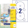 AVERY ZWECKFORM CD-Etiketten SuperSize 117mm J8676-25 InkJet, weiss 50 Stk./25 Bl.