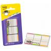 POST-IT Index STRONG Disp. 25,4x38mm 686L-PGO lila,grün,orange 3 Stück