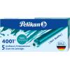 PELIKAN Tinte 4001 GTP/5 310656 türkis 5 Stück