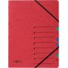 PAGNA Fächermappe EASY A4 24061-01 rot 7 Fächer