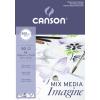 CANSON Mixed Media Imagine A5 200006009 weiss, 200g 50 Blatt