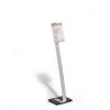 DURABLE Bodenständer CRYSTAL SIGN A4 481823 111-118cm