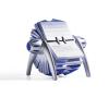 DURABLE Drehkart. TELINDEX FLIP VEGAS 241623 metallic silber 215x185x120mm