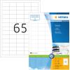 HERMA Universal-Etikett. 38,1x21,2mm 4270 weiss 6500 St./100 Blatt