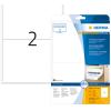HERMA Etiket. Movables 199,6x143,5mm 10020 weiss,non-perm. 50 St./25 Bl.