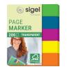 SIGEL Haftnotizen Film 12x50mm HN615 5-farbig ass. 5 x 40 Streifen