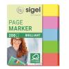 SIGEL Haftnotizen BRILLANT 12x50mm HN625 farbig ass. 5 x 40 Streifen