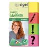 SIGEL Haftnotizen mit Symbol 20x50mm HN635 4-farbig ass. 4 x 40 Streifen