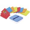 POST-IT Super Sticky Z-Notes 76x76mm VAL-SS8P Dispenser 4 Farben 8x90 Blatt