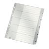 LEITZ Register PP A4 12830085 grau 1-5