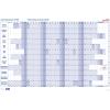 BEREC Jahresplaner quer 2026 B 5666/26 1J/1S blau 60x90cm