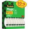 SCOTCH Magic Tape 810 19mmx33m 8-1933R24 invisible, 20+4, 24 Stk.