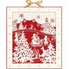 COPPENRATH Adventskalender 41x46cm 92935 Weihnachtl. Scherenschnitt