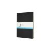 MOLESKINE Notizheft 25x2x19cm 719220 gepunktet, schwarz,120S. 3 Stk