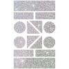 Z-DESIGN Sticker Formen HOM 8.4x16cm 59391Z grau, refl. 1 Bogen