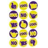 Z-DESIGN Sticker CRE Neon Text 8.4x16cm 55596Z gelb/blau 2 Bogen