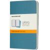 MOLESKINE Notizbuch Karton 3x P/A6 629582 liniert, lebhaftes blau,64 S.