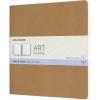 MOLESKINE Skizzenalbum Square HC 19x19cm 626796 blanko, packpapierbraun