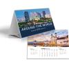 SIMPLEX 3-Monats-Tischkalender 2026 61103.26 3M/1S Around the World 21x14cm