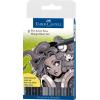 FABER-CASTELL Pitt Artist Pen Manga Basic 167107 grau 8 Stück
