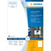 HERMA Folienetiketten 210x297mm 9543 weiss,PP matt 40 Stk./40 Bl.