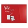 MAGNETOPLAN Design-Glasboard 1200x900mm 13404006 rot, magnetisch