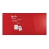 MAGNETOPLAN Design-Glasboard 2000x1000mm 13409006 rot, magnetisch