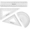 WESTCOTT Geometrie-Set E-10303 00 transparent 4-teilig