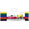 TOMBOW Dual Brush Pen ABT PRO ABTP-5P-1 Basic Colours Set, 5 Stück