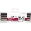TOMBOW Dual Brush Pen ABT PRO ABTP-5P-3 Warm Grey Colours Set, 5 Stück