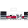 TOMBOW Dual Brush Pen ABT PRO ABTP-5P-4 Cold Grey Colours Set, 5 Stück