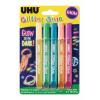 UHU Glitter Glue Glow 990362 5 Farben