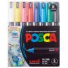 UNI-BALL Fineliner Posca 0.7mm PC-1MR 8C 8 Farben ass.