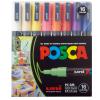 UNI-BALL Marker Posca 0.9-1.3mm PC-3M 16C 16 Farben ass.