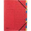 BIELLA Ordnungsmappe TOP COLOR 5412530BIEU rot, 12-teilig