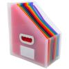 EXACOMPTA Fächer Stehsammler Crystal A4 55598E transparent, 12-teilig