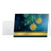 SIGEL Weihnachts-Karte/Couvert A6/A5 DS065 220+100g, Glitter 10+10 Stück