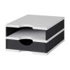 STYRO Ablagesystem styrodoc 268-0102.9895S bk/grau,2 Fächer 248x331x154mm
