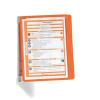DURABLE Sichttafelsystem VARIO Wall5 555109 orange mit 5 Sichttafeln